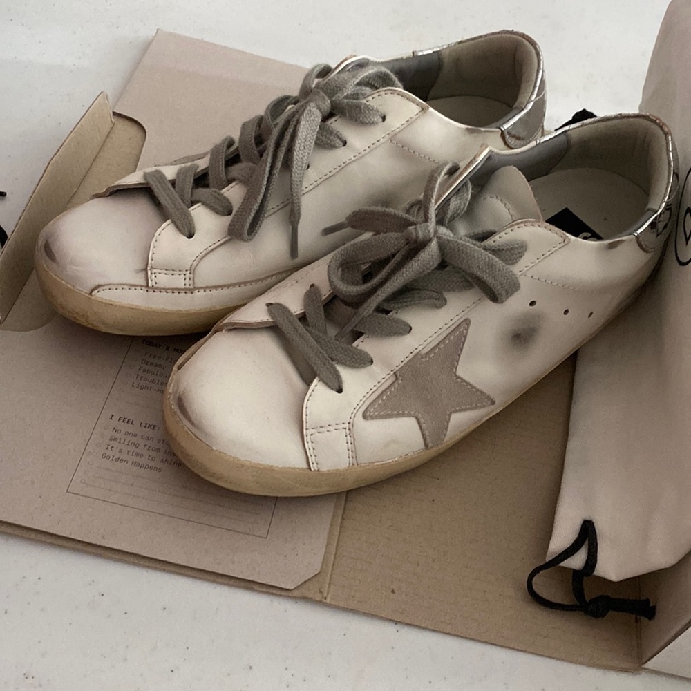 Golden Goose superstar white-silver